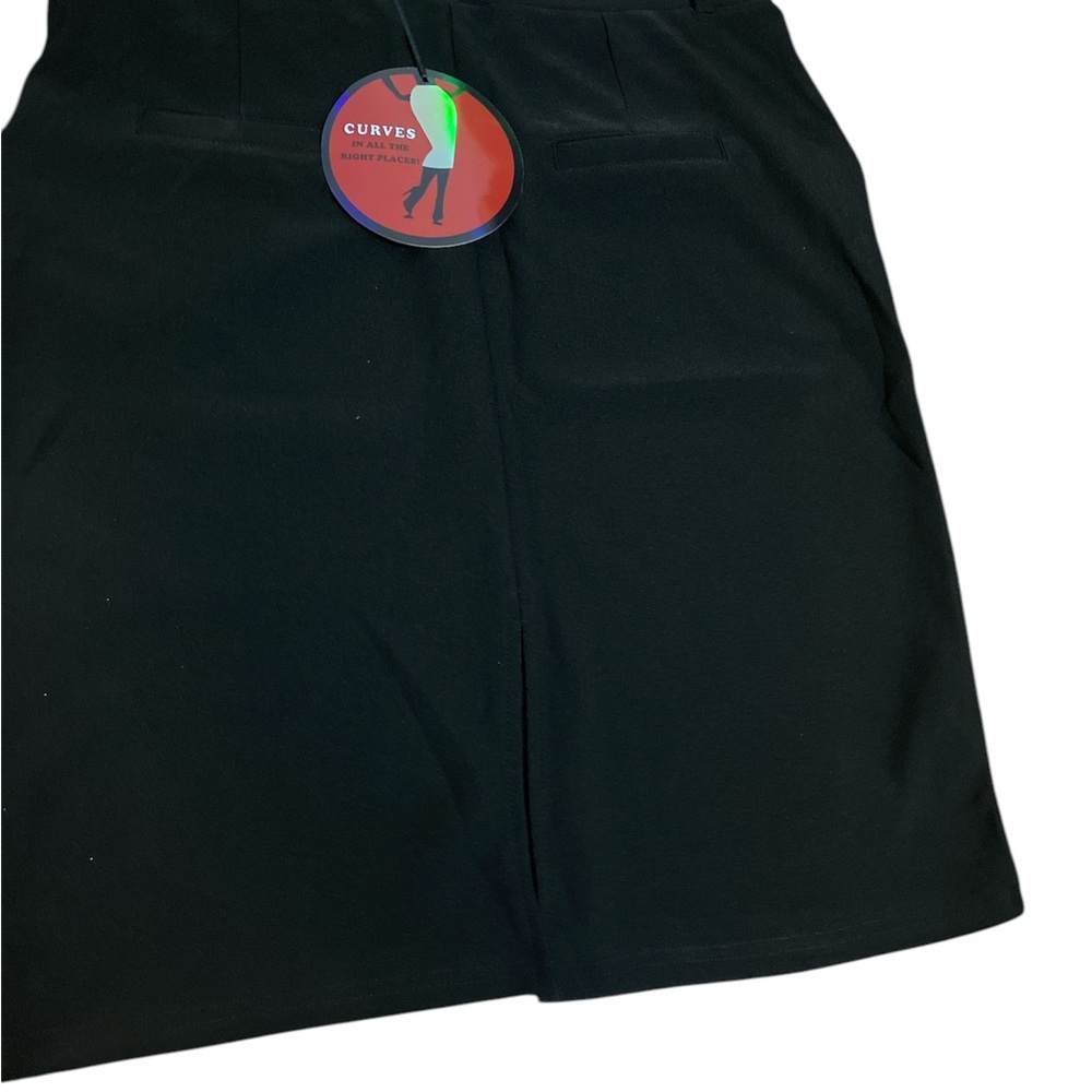 Maze collection scuba black Knee-Length Pencil Skirt with Slit